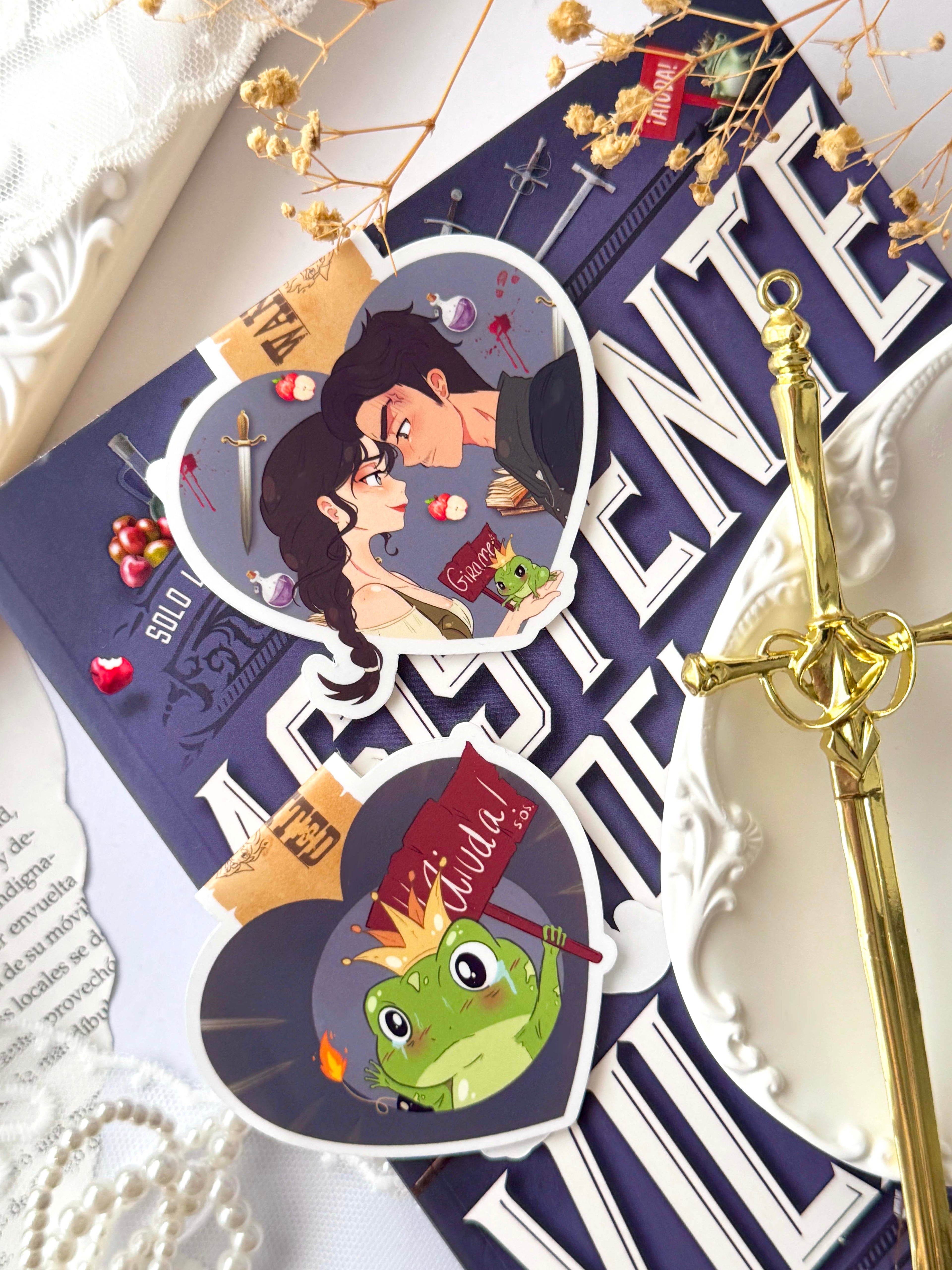 Asistente del villano, Marcapáginas Literarios Edición Corazones.