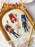 Marcapáginas Literarios Chibis, The City of moon and shadow.