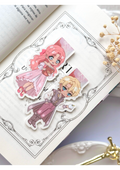 Marcapáginas Literarios Chibis,Jacks y Evangeline .