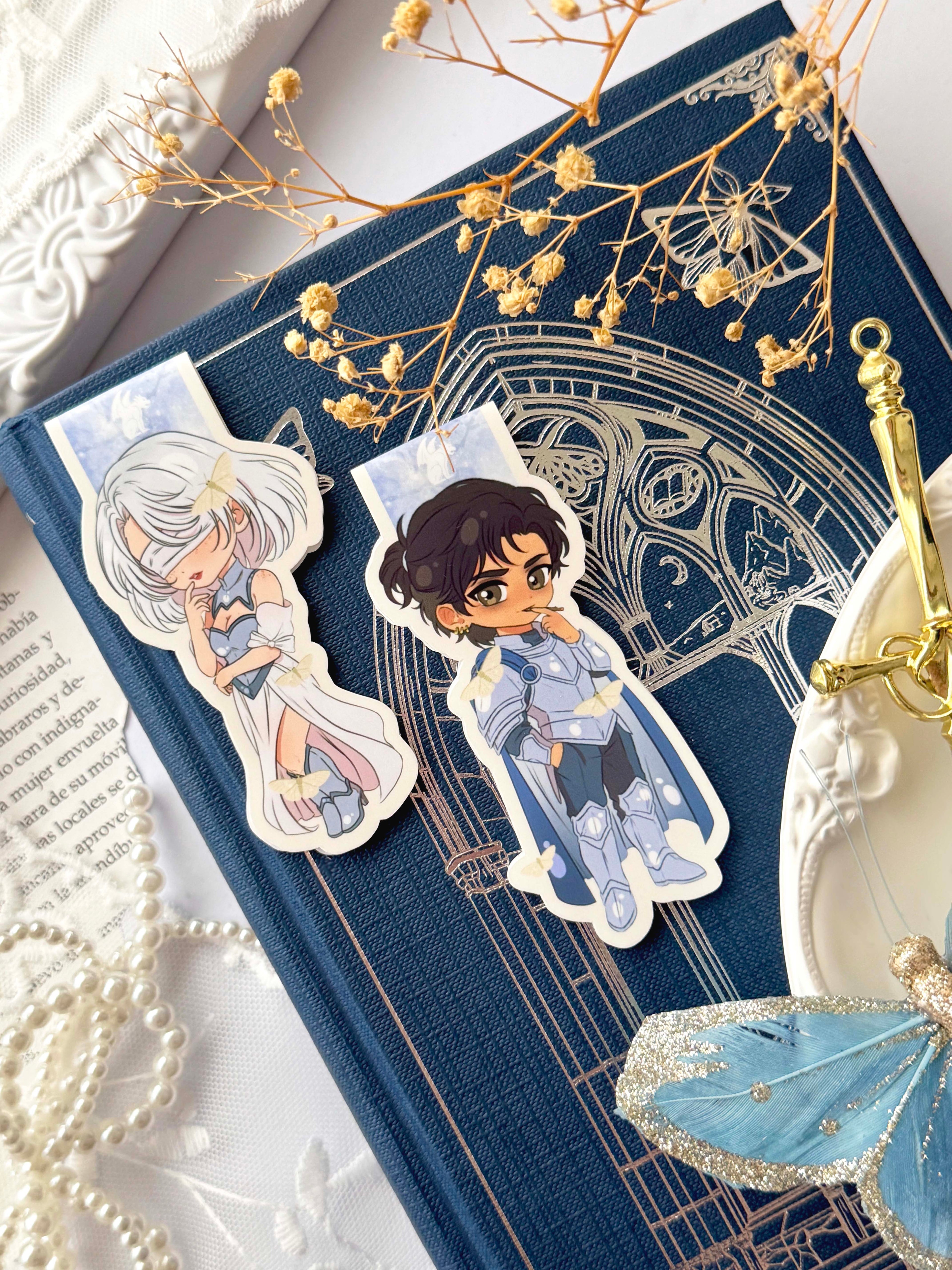 Marcapáginas Literarios Chibis, El caballero y la polilla.